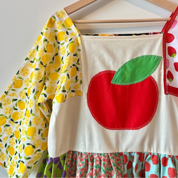 Handmade Fruit Paradise Flavorful Print Bandana Dress | SKU 11161 Apple - Picture 7 of 16